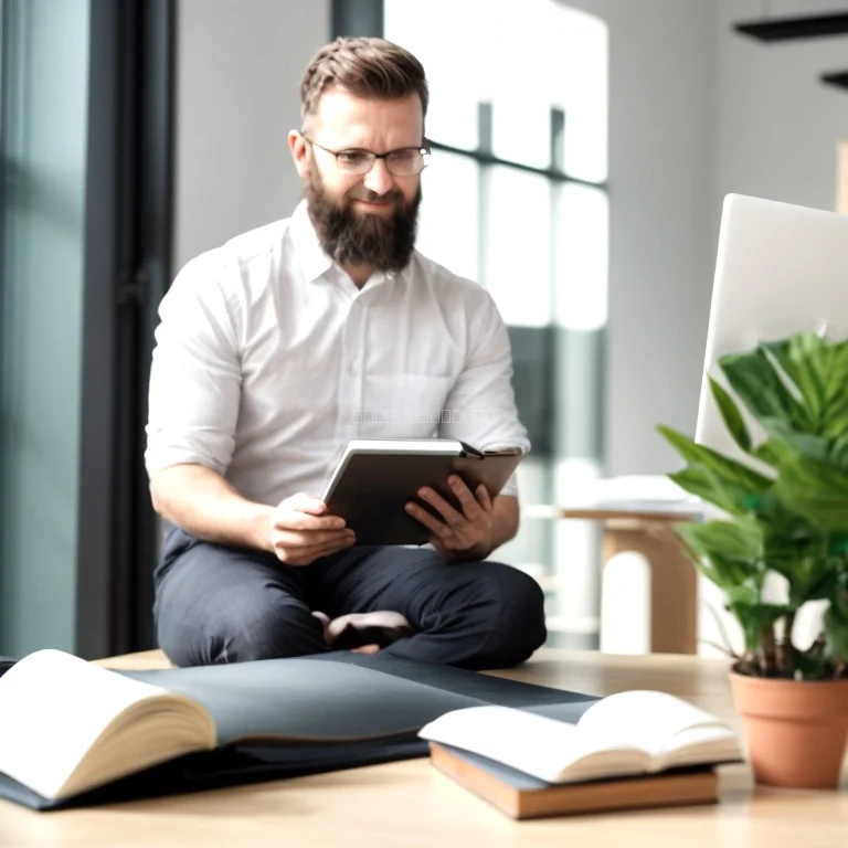 起業家の精神的成長を象徴する禅的イメージ